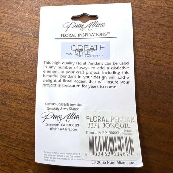 Assorted Jewelry Making Brooch Pins and Pendant Spacers with Swarovski Crystals - Picture 9 of 16